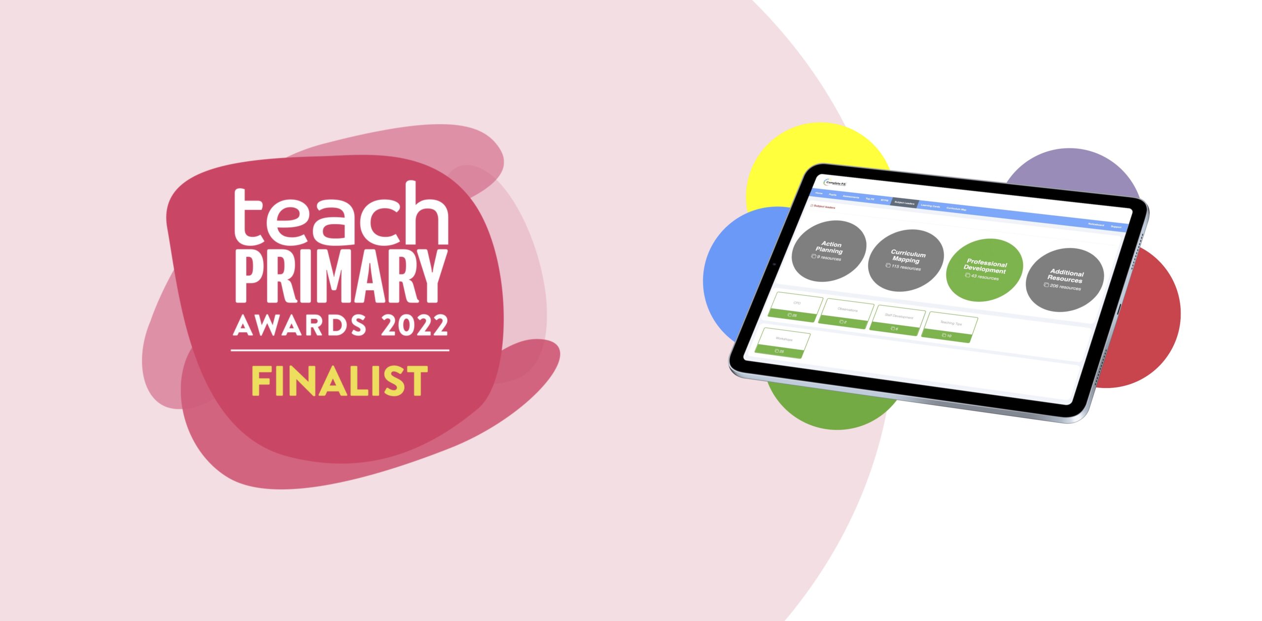 We’re finalists in the Teach Primary Awards!
