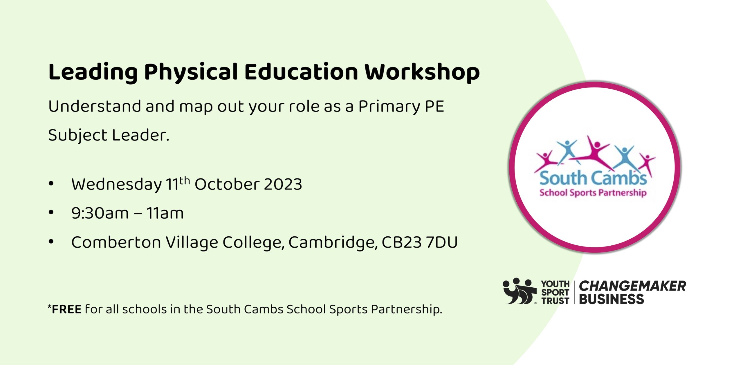 South Cambs | Leading Physical Education Workshop