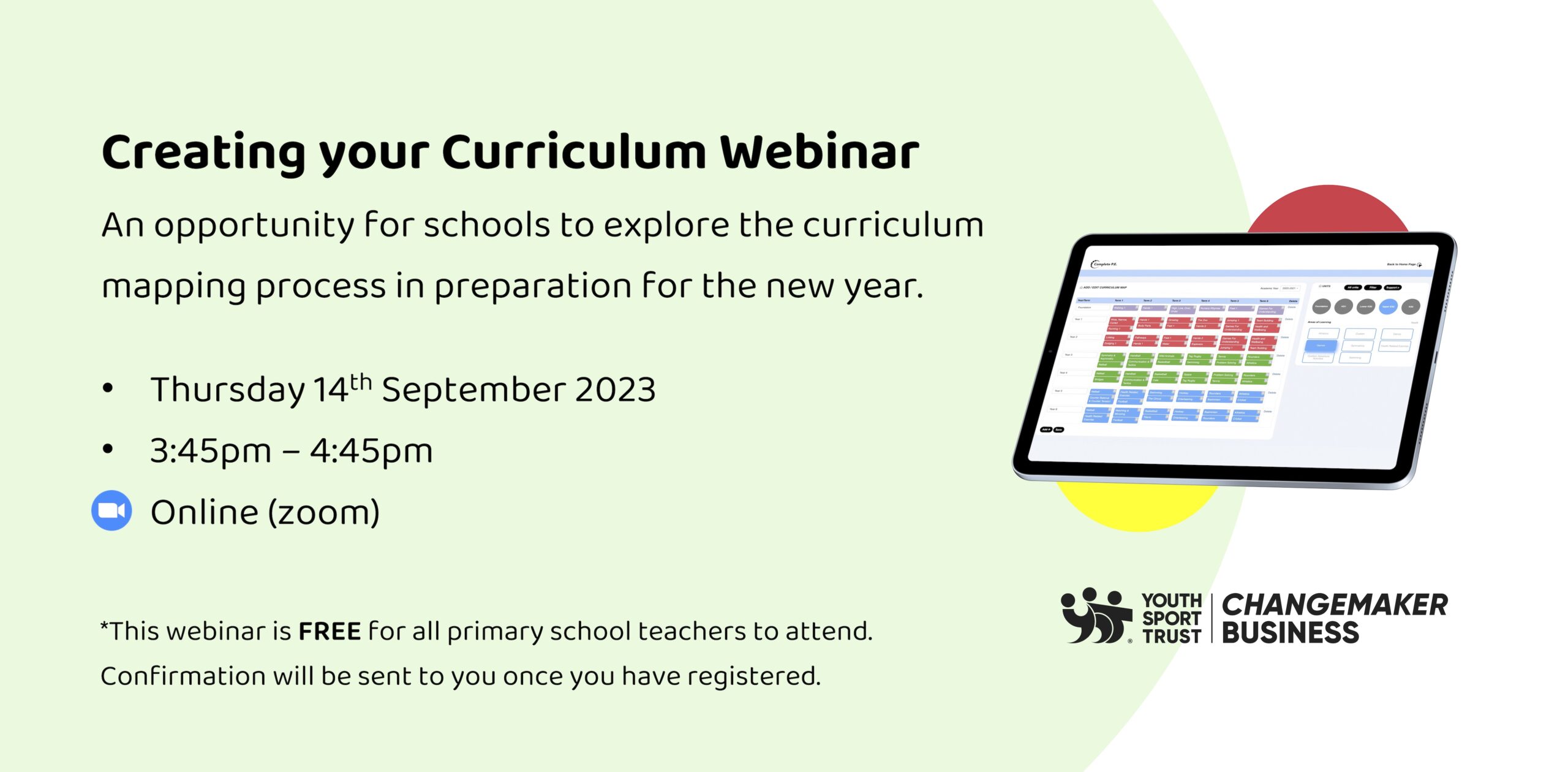 Creating your Curriculum Webinar