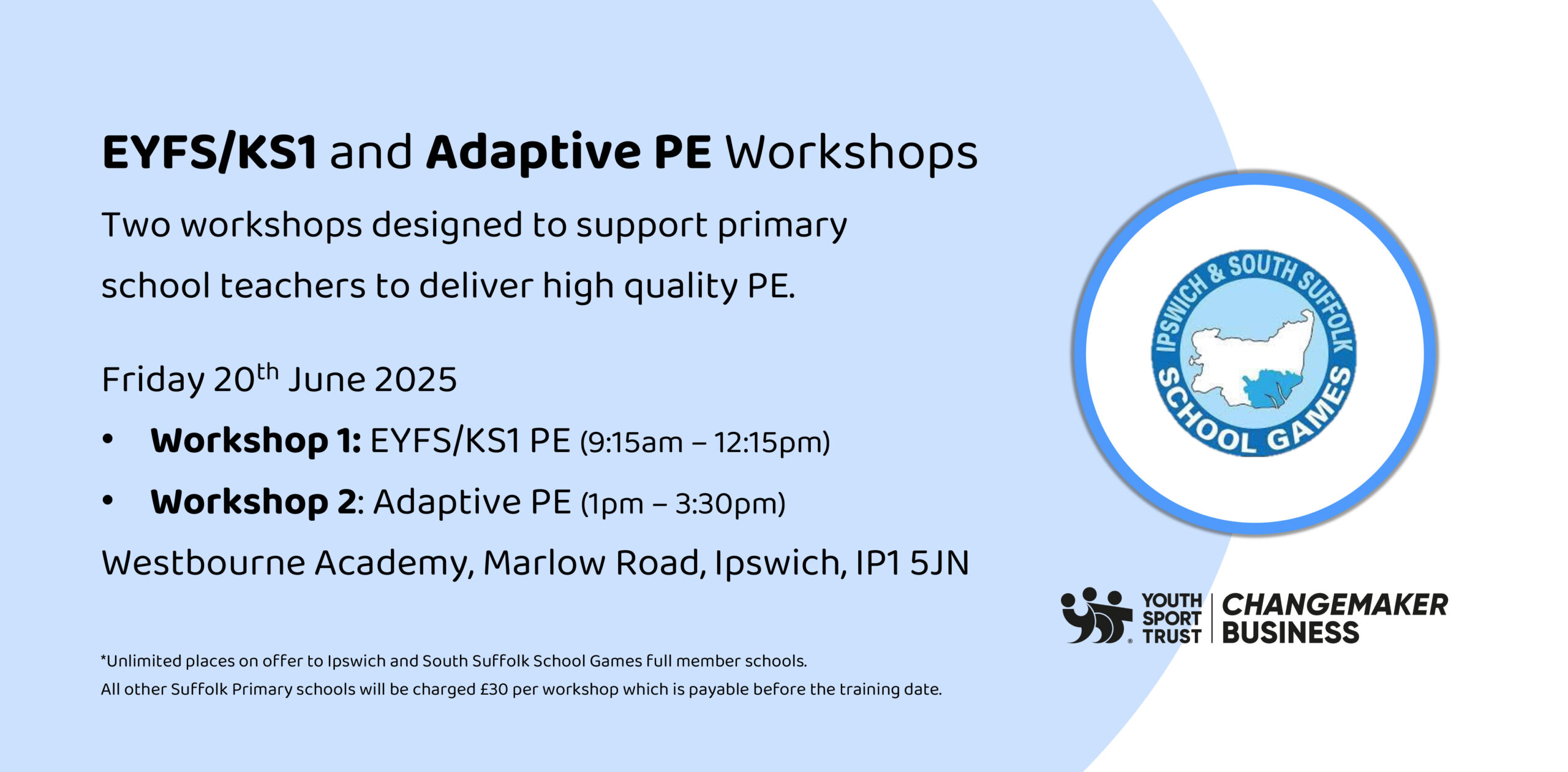 Suffolk | EYFS/KS1 and Adaptive PE Workshops